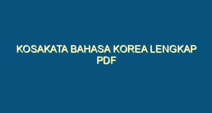 kosakata bahasa korea lengkap pdf - kosakata bahasa korea lengkap pdf 275 image